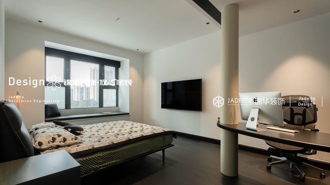 现代美式-中信泰富玖著-三室两厅复式-125平-装修实景图装修-三室两厅-美式田园