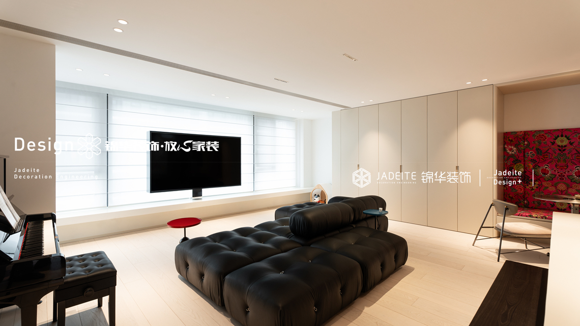 现代包豪斯-中信泰富玖著-三室两厅复式-150平-装修实景图