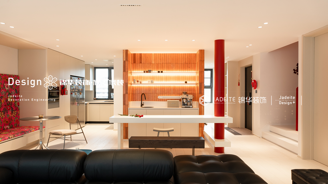 现代包豪斯-中信泰富玖著-三室两厅复式-150平-装修实景图装修-三室两厅-现代简约