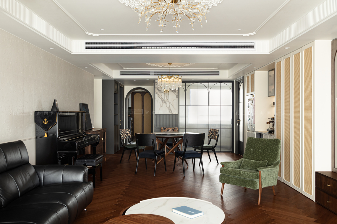 中古风-世贸公馆-别墅-280㎡-装修实景图装修-别墅-中古