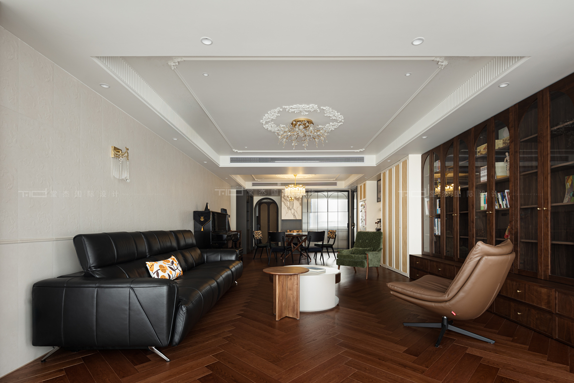 中古风-世贸公馆-别墅-280㎡-装修实景图装修-别墅-中古