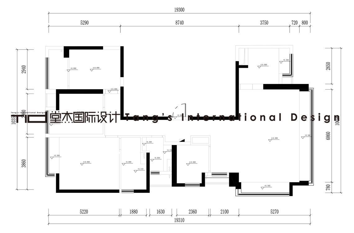 现代极简奶油风-富力山-两室一厅两卫-150平-装修效果图装修-两室一厅-现代简约