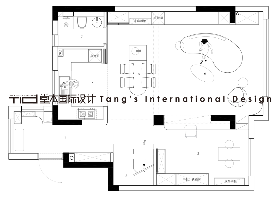 轻中古风-华发四季-复式-160平-装修效果图装修-跃层复式-中古
