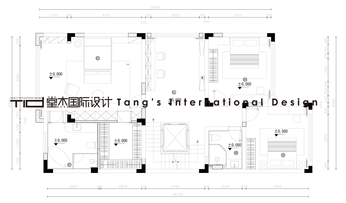 现代奶油-洛城上院-联排-500平-装修效果图装修-别墅-现代简约