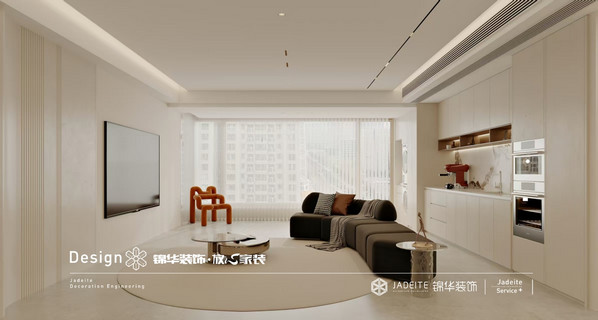 现代简约-观棠府-三室两厅-135㎡装修实景效果图